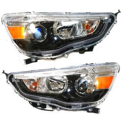 LYNICESHOP Halogen Headlights Assembly, for 2011-2019 Mitsubishi Outlander Sport（RVR） ES/LE/SE NON-GT/Limited Models 8301c224, Mi2503160 (Driver + Passenger Side)