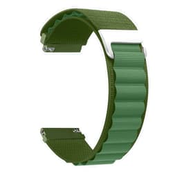 Morsey 22mm Soft Nylon Watch Bands Compatible for Samsung Galaxy Watch 46mm/Gear S3 Frontier/Classic, Sport Strap Wristband Replacement Bracelet for Women Men (Z2-Green)
