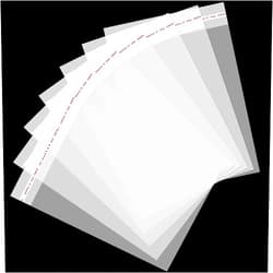 Aubeco 240pcs 5x7 inch Clear Cellophane Bags, Self Sealing Cookie Bags, Clear Plastic Bags for Bakery Packaging, Decorative Wrappers - FDA Food Safety Treat Bags