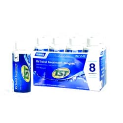 Camco 41501 TST Blue Enzyme 4 oz Toilet Chemical Single Bottles - 8 pack by Camco