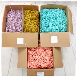 Sznurkomania Cotton Cord in one Piece 5mm 1000m, 46 Colors, Macrame Cord, Macrame Yarn, Cotton Yarn, Braided Cotton Cord 5mm with core, Crochet Cord, Macrame Rope (Mustard)