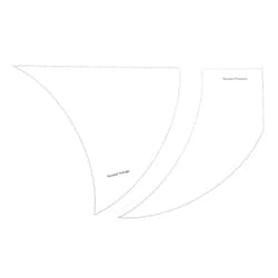 LT Easiyl 2Pcs Patchwork Ruler Acrylic Cutting Templates DIY Hand Patchwork Quilt Templates for Crafts Quilting Stencils Twisted Pinwheel Ruler Clothing Supplies