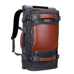 WITZMAN Travel Backpack for Men Women Carry on Luggage Backpack Canvas Rucksack Duffel bag with Shoe Compartment