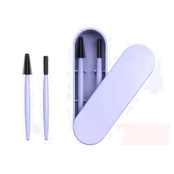 AQUP Eyebrow And Eyelash Brush Reusable With Case, Makeup Kit, Makeup Brushes Set, Reusable Cosmetic Brush Makeup Tool, Profesional Brush Makeup Comb (Blue)
