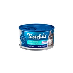 Blue Buffalo Tastefuls Wet Cat Food Morsels, Made with Natural Ingredients, Tuna, 3-oz Cans (24 Count)