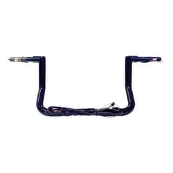 Dominator Industries 1 1/4” Prewired 10” Gloss Black Miter Bar Apes compatible with Harley-Davidson Electra & Street Glide, Special, Ultra Limited, Low - Handlebars for 2014-2023