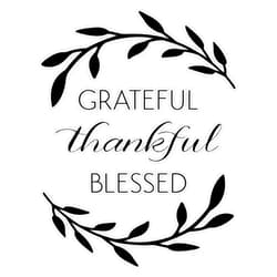 SMJ Designs Grateful Thankful Blessed Sticker Vinyl Waterproof Sticker Decal Car Laptop Wall Window Bumper Sticker 5