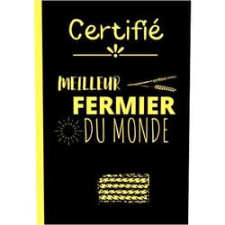 Fermier passion édition Certifié meilleur fermier du monde: Carnet de notes original pour agriculteur - cahier d'écriture super fermier - idéal pour un anniversaire, une fête ... pages au format 7*10 pouces (French Edition)