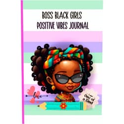 PowHERed Up Boss Black Girls Positive Vibes Journal: A daily diary for reflections, affirmations, and gratitude | Inspires emotional self-care and wellness