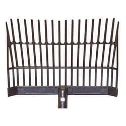 Dura-Tech Manure Fork Head Only| Essential Stable Maintenance Tool | 2-Bar Design for Durability | Ideal for Stalls with Shavings | Heavy-Duty Molded Plastic | 16-Tine Design