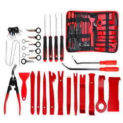 JOJOY LUX 41 Pack Auto Trim Removal Tool Set for Car Audio Dash Door Panel Window Molding,Auto Clip Pliers Fastener Tool Kit, Car Upholstery Repair Kit, Tool Kit with Zipper Bag