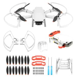 Craznick Mini 4K/Mini 2 SE/Mini SE/Mini 2 Propellers: with Propeller Guard Landing Gear Leg Extensions Propellers Holder Gimbal Cover Total 24 Pcs for DJI Mini 2 SE/Mini SE/Mini 2 Drone Accessories Set