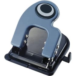 Officemate Contemporary 2-Hole Eco-Punch, 25 Sheet Capacity, Recycled, Black/Gray/Green (90134)