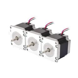 STEPPERONLINE 3PCS Nema 23 CNC Stepper Motor 2.8A 1.26Nm/178.4oz.in 56mm Bipolar for Hobby CNC Kit