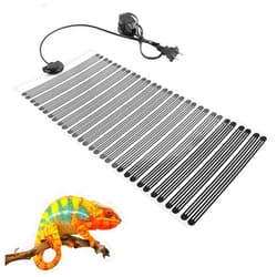 KABASI Reptile Heat Mats, 2nd-Gen 25W 16.5x8.7 inch Non-Adhesive Reptile Heating Pad with Temperature Adjustment, Waterproof Under Tank Terrarium Heating Mat for Tortoise Snakes