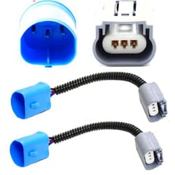 IJDMTOY (2) iJDMTOY 9004 9007 HB5 to H13 9008 Pigtail Wire Wiring Harness Adapters Compatible with 9007/H13 Headlight Conversion Retrofit