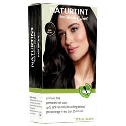 Naturtint Dark Brown Root Retouch Crème Permanent Hair Color - Ammonia Free, Conceal Grays, No Artificial Scent, 1.52 Fl Oz
