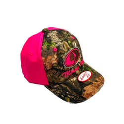 BT Outdoors HOT Pink Mossy Oak Camo Cap with Hot Pink Woman Camo Ball Cap