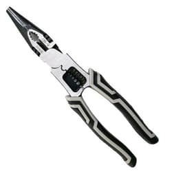 Hamind Needle Nose Pliers, Hamind 9 Inch Long Needle Nose Pliers with Wire Stripper and Crimper, Multipurpose Combination Pliers, 5-in-1 Needle Nose for Bending, Crimping, Stripping, Twisting Cutting Wires