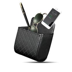 Yosoo Car Auto Seat Back Interior Air Vent Cell Phone Holder Pouch Bag Box Tidy Storage Bag Case Organizer with Hook (Black)