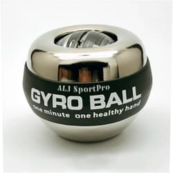 ALJ SportPro All-Metal Power Gyro Ball | Weighted Auto-Start Hand Wrist Forearm Trainer | Full Body Muscle and Joint Exerciser | includes Portable Ball Bag | Essential for Fitness