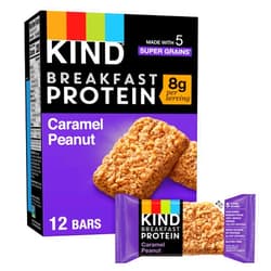 KIND Breakfast Protein Bars, Caramel Peanut, Healthy Snacks, Gluten Free, 6 Count
