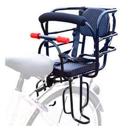 Bwcece Rear Kid's Bike Seat,Back Mount Child Bike Seat Attachment for Adult Bike,Outdoor Bike Seat for Children,Toddlers,and Kids (Up to 110lb)