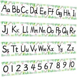 gisgfim 12 Pieces Alphabet Bulletin Board Strips Set Cactus Alphabet Line ABC Alphabet Banner & Number Border Cacti Plants Posters for Classroom Preschool Kindergarten (Cactus)