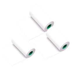 Aibecy1 Long-Lasting 10-Year Preservation Sticky Thermal Paper Roll 5630mm / 2.21.2in BPA-Free Black Font Adhesive Sticker Labels for Peripage A6/A8/P6 Paperang P1/P2 Thermal Printer Pack of 3 Rolls