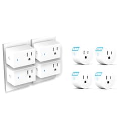 ExIoTy Smart Plug, Compatible with Alexa, Simple Setup with One Voice Command, Voice Control, Remote Control, Timer & Schedule & Group Controller, Alexa Echo Required (4 Pack + Mini 4 Pack)