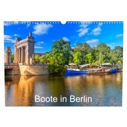 CALVENDO Boote in Berlin (Wandkalender 2025 DIN A3 quer), CALVENDO Monatskalender [Calendar] ReDi Fotografie