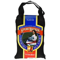 Nada Chair Sportbacker Portable Back Supporter for Seat Backs, Camping, Boating, Concerts - Convertible Pouch Bag (Black)