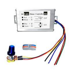 HUSETOO DC Motor Speed Controller, DC 9V - 60V Motor Pulse Width Modulator Regulator Motor Variable Speed Controller with Cable Connector