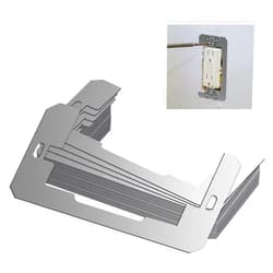 YUEARN Wall Plate Spacer, Electrical Outlet Spacers Shims, Metal Flush Fit Gang Device Leveler Plates, Outlet Spacers for Fixing Walls Electrical Electrical Box