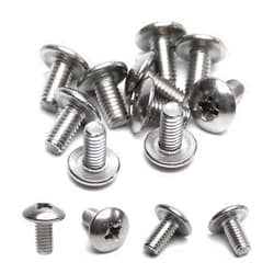 MroMax 30Pcs M4 x 8mm Truss Head Phillips Machine Screws for Cabinet Drawer Knob Pull Handle, 304 Stainless Steel 18-8, Fully Thread, Metric Silver Gray Cross Head Screws Bolts