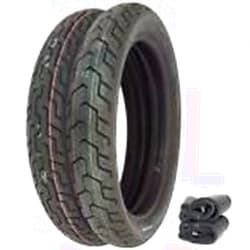 4into1 Dunlop D404 Tire Set - Compatible with Honda CB650 CB750A 77-78 CB750K 80-82 CB750L GL1000 - Tires and Tubes