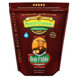 Cafe Don Pablo 2LB Don Pablo Gourmet Coffee - Brazil Cerrado - Medium Dark Roast - Whole Bean Coffee - 100% Arabica Beans - Low Acidity and Non-GMO - 2lb bag