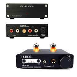 KGUSS FX-Audio Tube02pro Tube Headphone amp and BOX01 Phono Turntabel Preamp