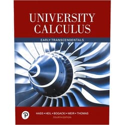 Joel Hass,Christopher Heil,Maurice Weir,Przemyslaw Bogacki,George Thomas University Calculus: Early Transcendentals