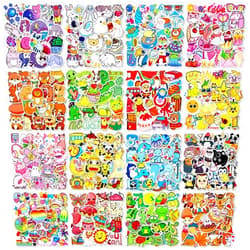 Jubite 600PCS Mixed Cool Stickers for Adults, Teens, Kids, Vinyl Aesthetic Stickers Stickers for Water Bottle, Laptop, Guitar, Skateboard, Luggage, Waterproof Cute Stickers Variety Pack