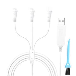 YEAOI Charger Replacement for Panasonic Shaver ER-GB42-K, ES2216PC, ES-WL80-V Wet Dry Trimmer, 3-in-1 Charging Cord for Women Electric Razor, with Cleaning Brush