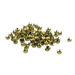 SQXBK 100PCS 5mm Round Dome Studs Metal Claw Beads Nailhead Rivets Spike Studs Spots Punk Rock DIY Round Dome Studs Metal Claw Beads Nailhead Rivets for Leather Craft Clothes Belt Bag Shoes Bracelet