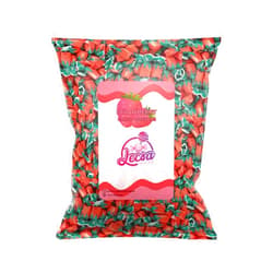Lecsa Specialty Snacks Strawberry Filled Hard Candy - Classic Candy - Individually Wrapped Old Fashioned Bon Bon – Bulk Candy by Lecsa Specialty Snacks (1Lb)