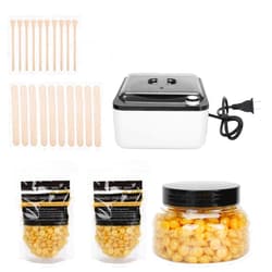 Wosume Wax Warmer, Wax Heater, Profession Easy To Operate Depilatory Wax Bean Hair Removal Wax Bean Depilation Tool Set for Depilation Beauty Of Face(110V, U.S. standard)