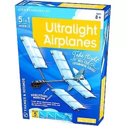Thames & Kosmos Ultralight Airplanes STEM Experiment Kit | Build 5 Gliders | Learn How Airplanes Work | for Ages 8+ | Design Your Own Glider | Learn Physics and Aerodynamics