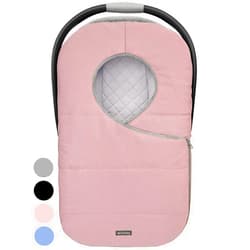 liuliuby Winter Carseat Cover for Baby Carseat | Doona Car Seat Cover Baby Winter | Warm Baby Car Seat Cover | Carseat Covers Baby Girl | Infant Car Seat Cover Winter Baby Essentials (Pink)
