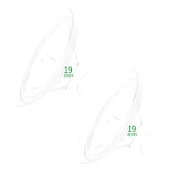 Begical stride Silicone Flange Cushions 19mm Compatible with Spectra/babybuddha 24mm Shields/Flanges Replace Flange Inserts Compatible with Spectra Pump Parts Reduce 24mm to 19mm