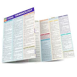 BarCharts Inc. Legal Terminology QuickStudy Laminated Reference Guide (QuickStudy Law)