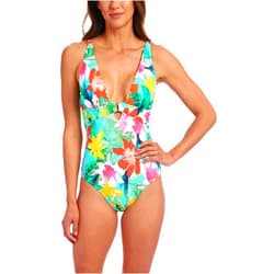 La Blanca Women's Plunge One Piece Swimsuit