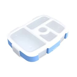 Bentgo® Kids Prints Tray with Transparent Cover - Reusable, BPA-Free, 5-Compartment Meal Prep Container with Built-In Portion Control for Healthy Meals At Home & On the Go (Rainbows and Butterflies)